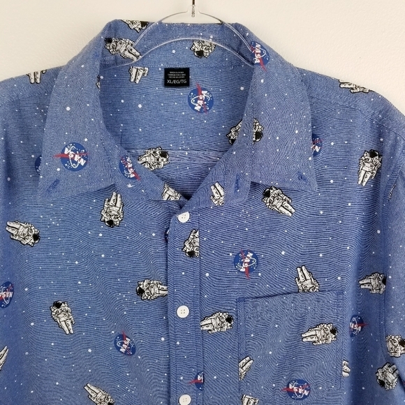NASA Space Button Front Shirt size XL - Picture 5 of 8
